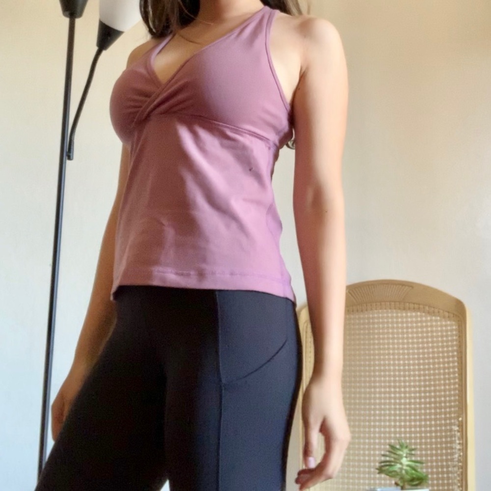 lululemon racer back deep v tank top